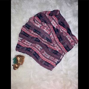 NWOT Bella D. Beautiful tribal boho short kimono